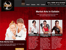 Tablet Screenshot of martialartsgallatin.com